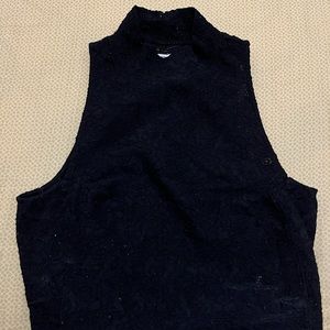 Black top with turtle neck